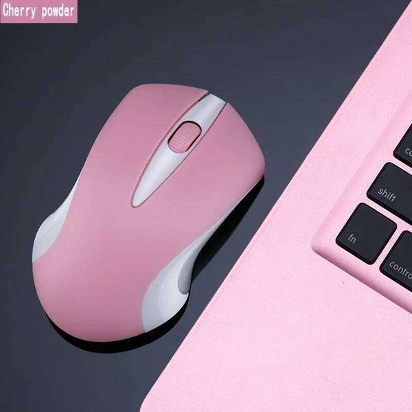 Pink Computer 1600dpi Wireless Cordless Girl Cute Optical Mouse Fashion Mice for Laptop WINS XP/7/8/10 25L1219