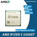 NEW AMD R5 5500GT CPU Processor Ryzen 5 5500GT Six-Core Twelve-Thread 44 GHz 65W TDP L316M Socket AM4 but without cooler