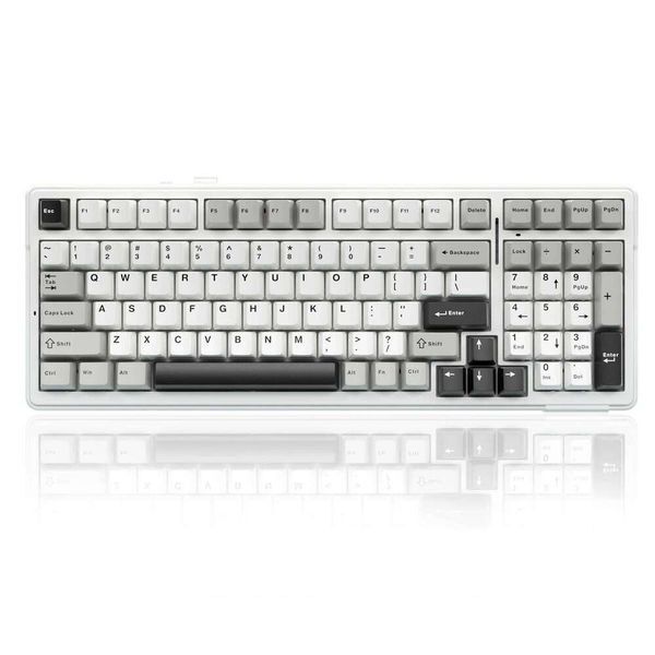 AULA F99 Machanical 5.0/2.4G Wireless/Wired Gasket-mounted Gaming Keyboard 99 Keys Customizable Keyboards 25L1226