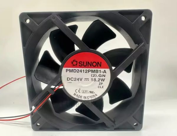 Original SUNON PMD2412PMB1-A (2).GN 12038 24V 18.2W Two-Wire Inverter Fan