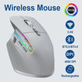 RGB Rechargeable Ergonomic Wireless Bluetooth Mouse 24G for Gaming And Office Use Computer Mouse 260112