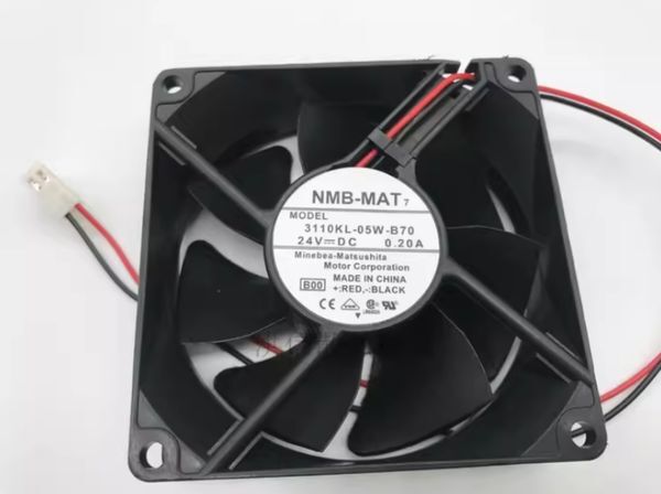Original NMB 8025 3110KL-05W-B70 DC24V 0.20A Two-Wire Ultra-Durable Inverter 8CM Fan