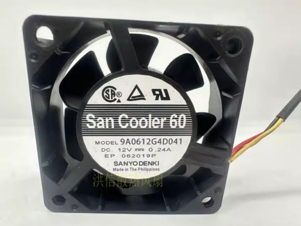Adult: yes - Sanyo San Ace60 9A0612G4D041 12V 0.24A 6025 Three-wire Dual Ball Bearing Cooling Fan