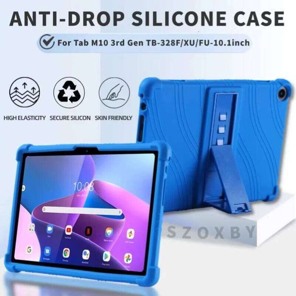 case For Tab M10 3rd Gen 10.1inch Tablet Shockproof TB-328F TB328XU TB328FU Cover Soft Silicon Stand Protective Shell H260131