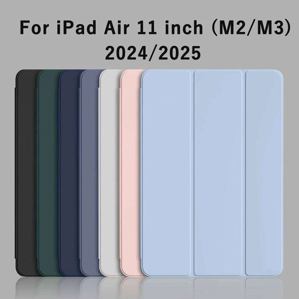 Tri-fold Flip Case For iPad Air 11 inch 2024 2025 M2/M3 A2903 A2904 A2367 A2370 Magnetic Stand PU Leather Protective Cover H260205