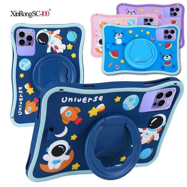 For Original 10.1 inch Android 13 Shockproof Cover 2024 Tablet Pad 8 Pro Soft Silicon Stand Protective Shell H260205