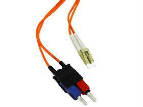 1m lc-sc 62.5/125 om1 duplex multimode pvc fiber optic cable - orange