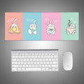 style: E, Mouse pad size: 900x400x4mm - Creative Large Mouse Pad Cute Cartoon Mouse Pad Table Mat