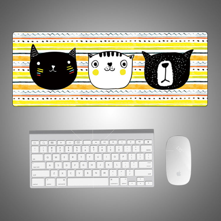 style: B, Mouse pad size: 900x400x5mm - Creative Large Mouse Pad Cute Cartoon Mouse Pad Table Mat