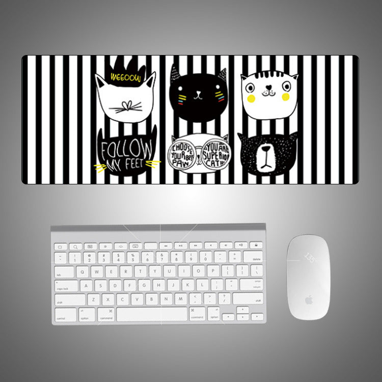 style: C, Mouse pad size: 800x300x5mm - Creative Large Mouse Pad Cute Cartoon Mouse Pad Table Mat