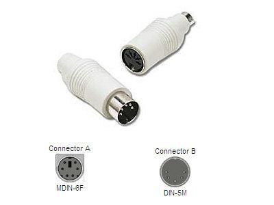 Ps/2 female to at male keyboard adapter