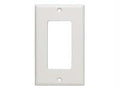 Legrand av c2g decorative single gang wall plate - white, bring voice, data, aud