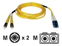 Eaton tripp lite series duplex singlemode 9/125 fiber patch cable (lc/st), 1m (3
