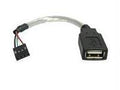 This usb a female to motherboard header adapter features a 4-pin usb header conn