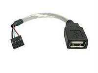 This usb a female to motherboard header adapter features a 4-pin usb header conn