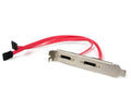 Storage cable -sata (7 pin, data) left connector - female left gender - esata (7