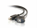 1ft. usb 2.0 bf to bm panel mount cable