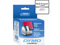 Dymo labelwriter 30333 white multi-purpose labels (2-up), 1/2 x 1 1000 per roll