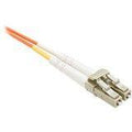 2 meter lc-lc om2 1gig fiber optic cable, orange, ofnr, 50/125 fiber, multimode
