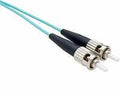 5 meter lc-lc om3 10gig fiber optic cable, aqua, ofnr, 50/125 fiber, multimode d