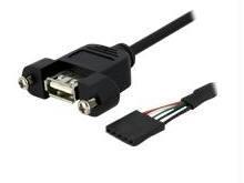 Connect a panel-mountable usb port to your motherboard header. - usb header cabl