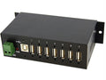 St7200usbm - 7-port usb 2.0 hub - metal industrial usb-a hub with esd protection