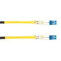 Os2 9/125 singlemode fiber optic patch cable - ofnr pvc, lc to lc, yellow, 3-m (
