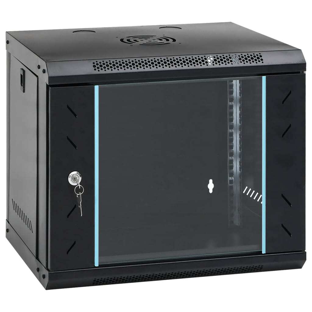 9U Wall Mounted Network Cabinet 19" IP20 20.9x15.7x17.7"