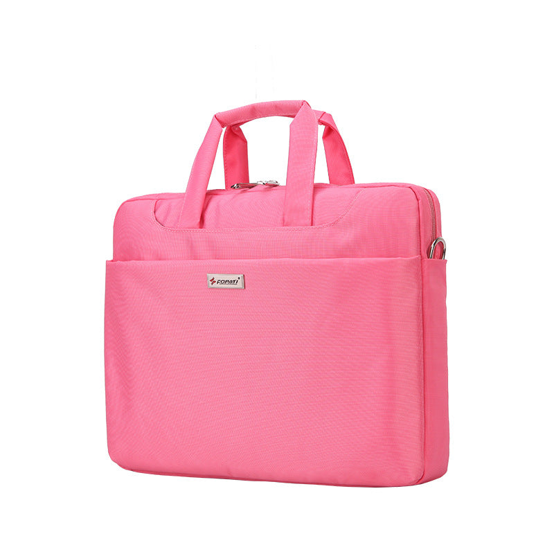 Color: Pink, Size: 15inch - Classic style liner computer bag