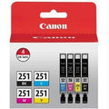 Cli-251 4 color ink pack for the canon mg6320, ip7220, mg5420, mx922, mg7120, mg