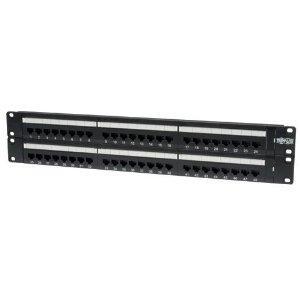 Eaton tripp lite series 48-port cat6 patch panel - utp, 110 punch down, rj45, 2u