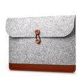 Color: Grey, Size: 15.6 inch - Felt flat protective cover