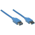 Superspeed usb extension cable a male / a female, 2 m, blue