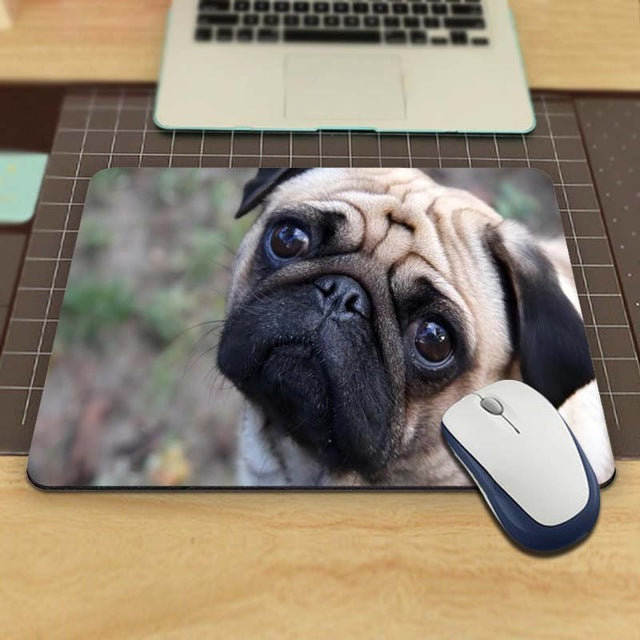 Color: C, Size: 20x25cm - Animal pattern Pago dog anti slip mouse pad