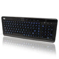Adesso slimtouch 120 - 3-color illuminated compact multimedia keyboard