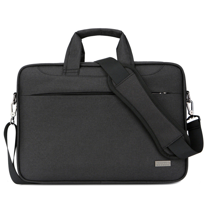 Color: Black, Size: 15.6inch - One Shoulder Shockproof and Pressureproof Computer Bag