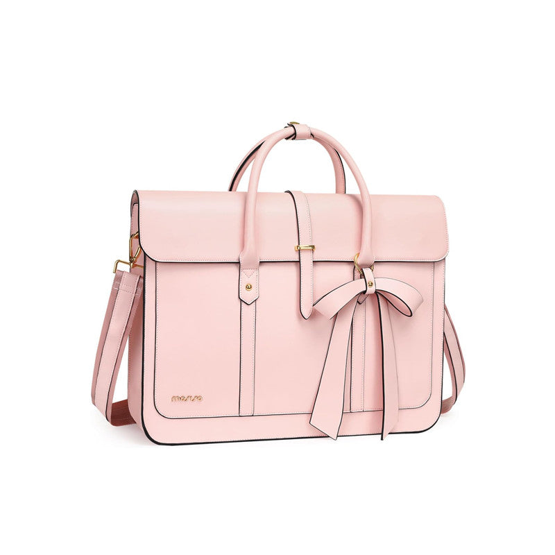 Color: Pink, Size: 16inch - Large Capacity Tote Bag Commuter Laptop Handbag