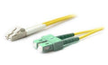 Addon 3m asc to lc yellow os2 duplex ofnr (riser-rated) smf fiber patch cable