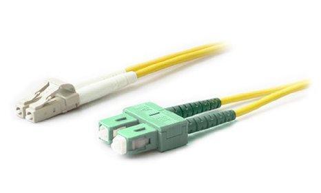 Addon 3m asc to lc yellow os2 duplex ofnr (riser-rated) smf fiber patch cable