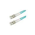 Addon 10m lc to lc aqua om3 duplex ofnr (riser-rated) fiber patch cable