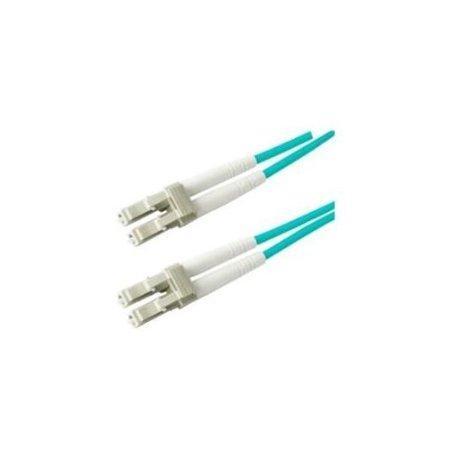 Addon 15m lc to lc aqua om3 duplex ofnr (riser-rated) fiber patch cable
