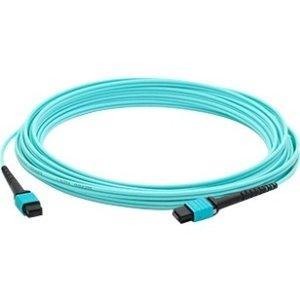 Addon 10m mpo/upc to mpo/upc aqua om4 ofnr (riser-rated) 12-strand fiber patch c