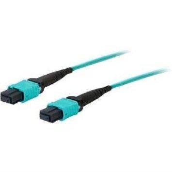 Addon 1m mpo/upc to mpo/upc aqua om3 ofnr (riser-rated) 12-strand fiber patch ca
