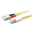 Addon 10m sc to lc yellow os2 duplex ofnr (riser-rated) smf fiber patch cable