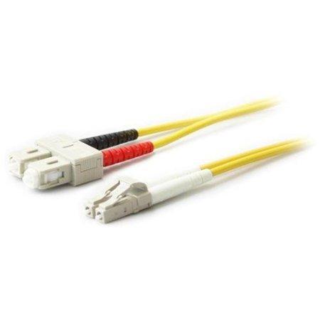 Addon 10m sc to lc yellow os2 duplex ofnr (riser-rated) smf fiber patch cable