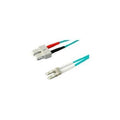 Addon 5m sc to lc aqua om3 duplex ofnr (riser-rated) fiber patch cable