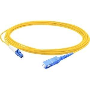 Addon 6m sc to lc yellow os2 simplex ofnr (riser-rated) smf fiber patch cable