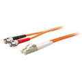 Addon 10m st to lc orange om1 duplex ofnr (riser-rated) mmf fiber patch cable