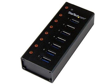 Connect 7 high-performance devices to your computer or mac with this compact and