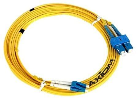 Axiom sc/sc singlemode duplex os2 9/125 fiber optic cable 8m - taa compliant